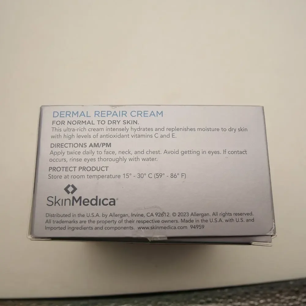 NEW Sealed  Skin Medica Dermal Repair Cream 1.7oz 50ml Facial Moisturizer